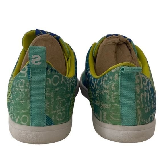 Desigual Fun Eva B & W Lettering Sneakers - Picture 4 of 13